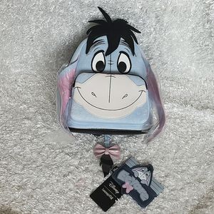 NWT Loungefly Eeyore mini backpack and cardholder